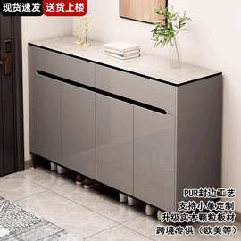 O EM鞋柜家用门口入户室内靠墙一体玄关柜新款多层收纳储物柜鞋架