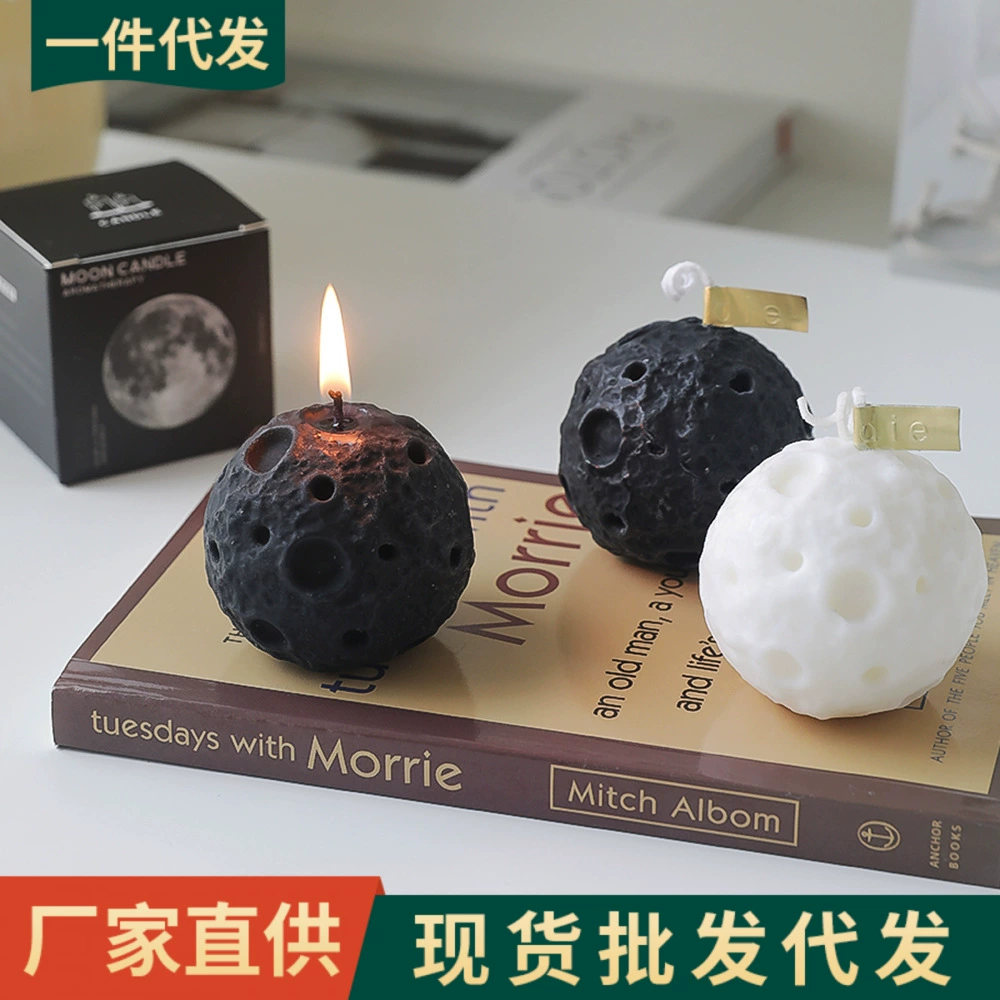 Луна ароматические свечи оптом Праздник середины осени творческий подарок рука свечи ароматические свечи черной формы