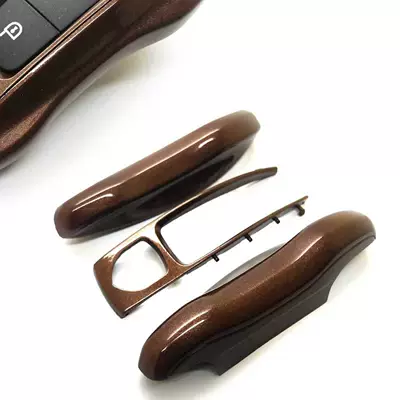 17-23 Porsche Panamera Macan | Car key bag - peach-mahogany