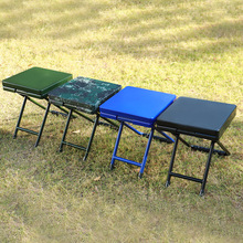 户外折叠椅批发 露营多功能野营迷彩板凳 便携式学习美术写字椅
