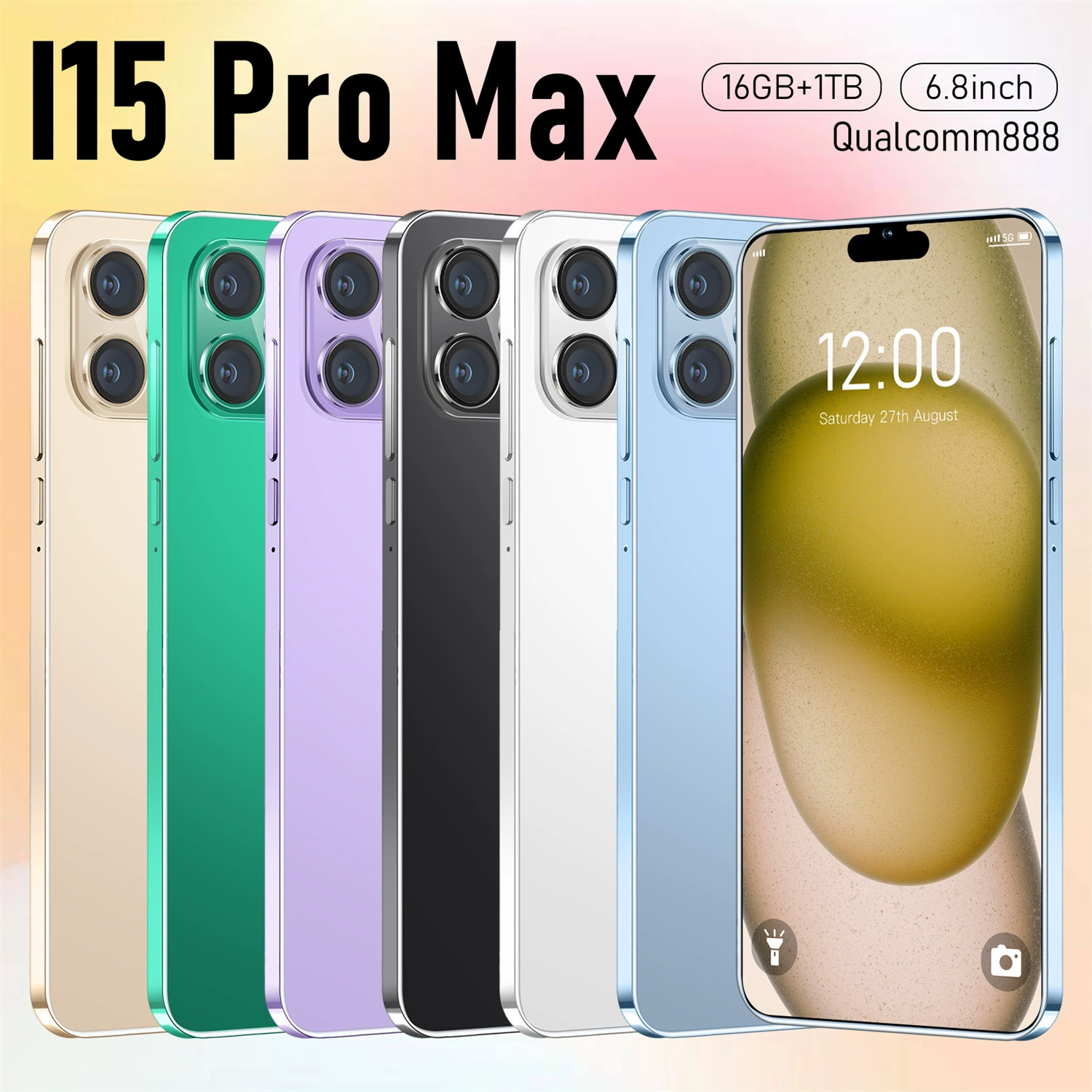 Мобильный телефон Pro, умные часы, 26 дюймов, Intel Core i15, 15 Pro Max, 16G, Android, оптовая продажа