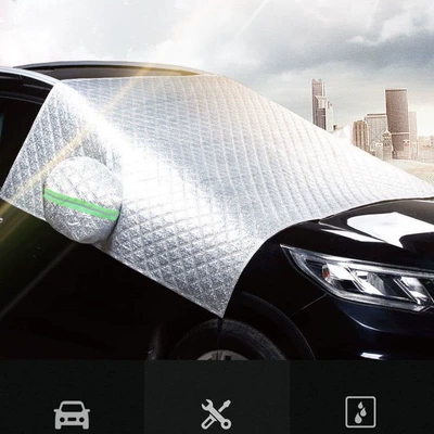 sun protection sunshade, Car snow shield - half-cover-thin