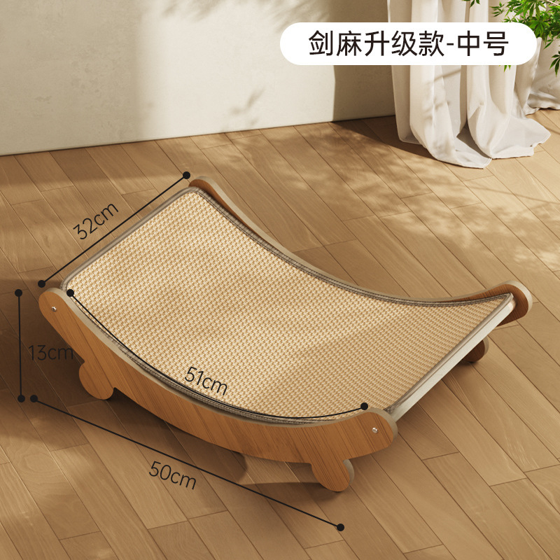 Tablero de raspado para gatos, sisal para gatos, resistente al desgaste, sin caspa, sillón reclinable grande, tablero de garra de gato, sofá anti-rasguño integrado, juguete para gatos