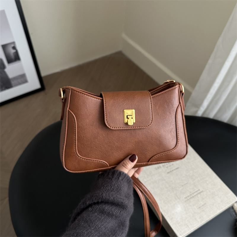 Invierno nueva tendencia bolso pequeño bolso de hombro retro bolso de moda simple bolso de brazo bolso de viaje ocio