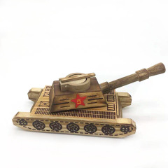 木製模型八一戦車音楽戦車児童玩具観光地区の人気工芸品自動車置物小プレゼント