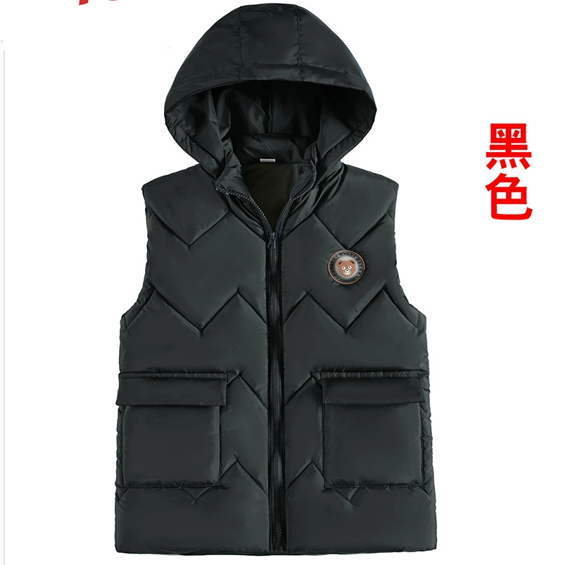 Vest for boys with down, children's tank top, hoody