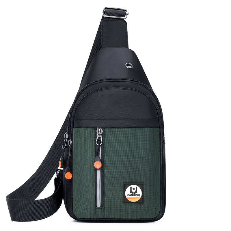 Comercio exterior nuevo bolso de pecho para hombres estilo coreano multicapa de almacenamiento versátil bolso de hombro para salir a la moda con bolso de bicicleta deportivo