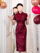 2025春新娘喜婆婆婚宴装礼服小个子年轻妈妈婚礼洋气丈母娘图片色