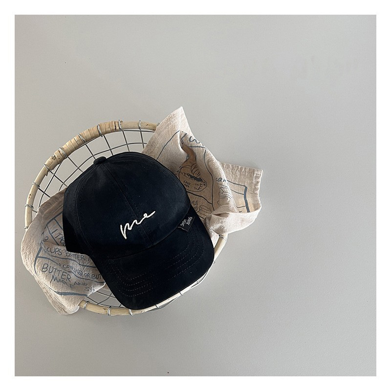 Sombrero para bebés primavera y otoño sombrero de sombra de pato estilo coreano bordado simple onda personalidad infantil vestido casual sombrero de béisbol