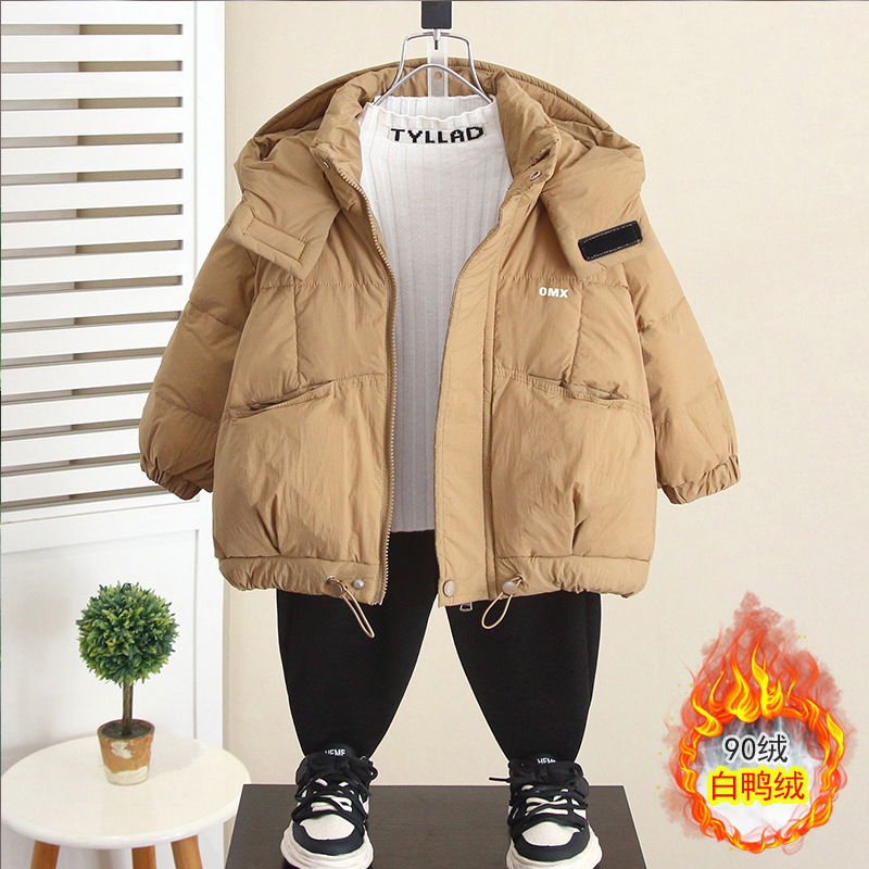 6902 chaqueta de plumón de pato blanco para niños chaqueta de algodón grueso para niños 2025 nueva ropa de invierno ropa de algodón para bebés de moda