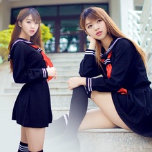 日本少女cos jk水手服日韩校服套装英伦学院派制服女生班服