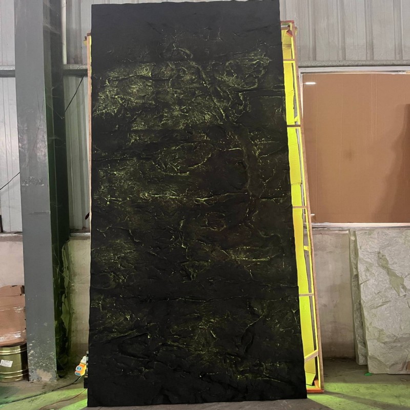 PU piedra translúcida roca volcánica material de piedra flexible ultrafina tablero de pared de roca de volumen de piedra pared de fondo de porcelana suave tablero translúcido de roca de Marte