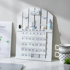 Branding Mediterranean Style Wood Calendar Creative Home Calendar/Hanging Calendar Home Decor