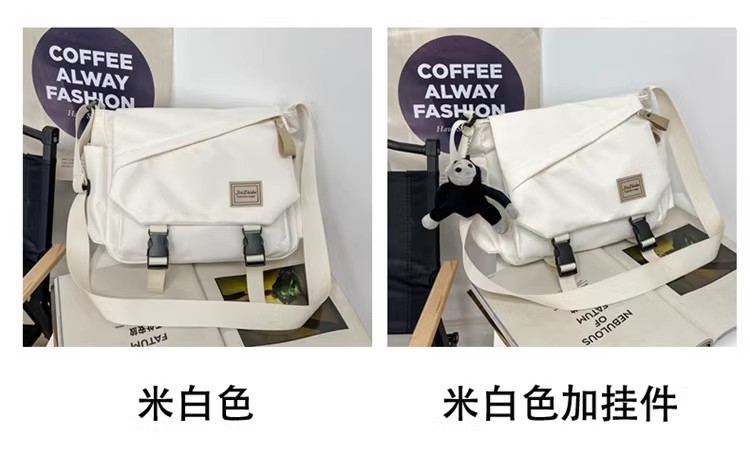 Harajuku Gakuen style crossbody bag for women, ins Japanese style, versatile, large-capacity single-shoulder bag for campus, student class tutorial bag Item Picture
