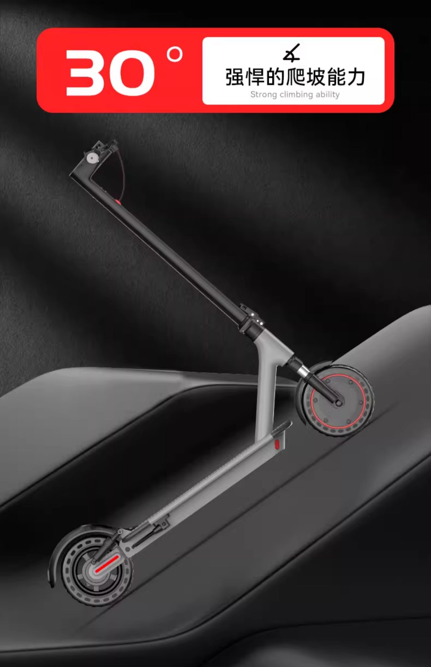 Electric Scooter Folding Electric Vehicle for Adults to Drive to Work, Women's Light and Small Commuting Portable Scooter