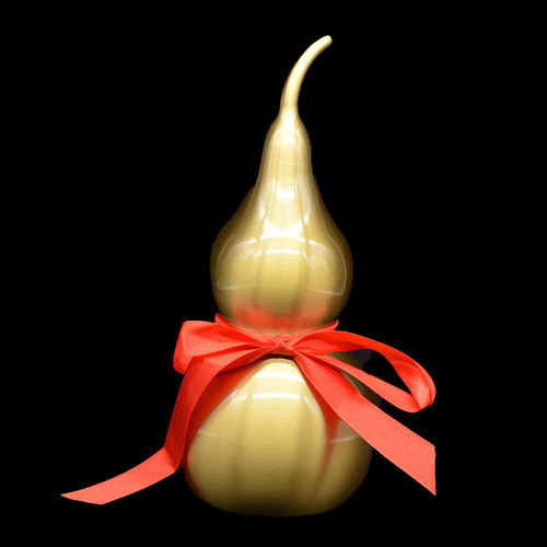 Hongda pure brass open gourd home entrance gossip copper gourd copperware gift ornaments