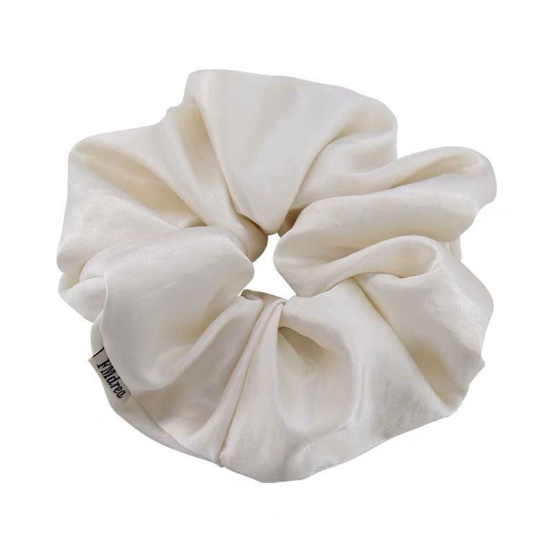 Nuevo estilo satinado brillante lazo para el cabello grande para mujer banda de goma de cola de caballo baja