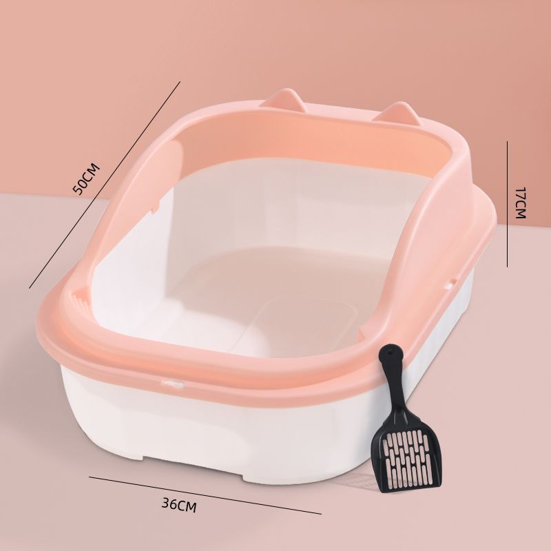 Caja de arena para gatos, caja de arena semi-cerrada antisalpicaduras con arena, inodoro para gatos extra grande, caja de arena para excrementos de gatos a prueba de olores, suministros para mascotas