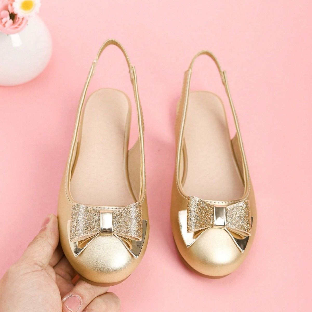 Cross-border Foreign Trade French Style Elegant Bow Niche Rear Trip Band Flat Shoes Stylish All-match Fashion Girls' Sandals