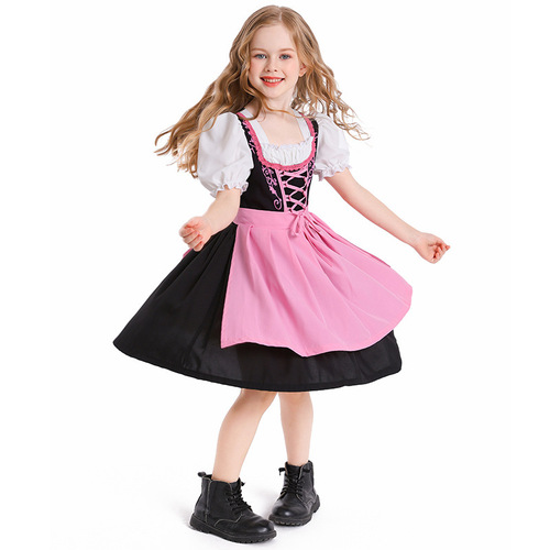 Foreign trade source Halloween costumes cute children beer festival short skirts multi-color campus activities girls' clothing