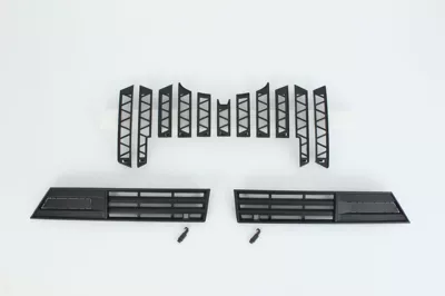 Disassemble the Front Grille, Modification Parts, Automobile anti-insect net - matte-black-suit
