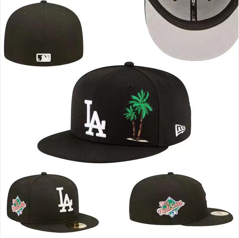 2024 comercio exterior nuevo equipo de béisbol masculino y femenino de LA Dodgers NY gorras de béisbol con tapa completa Baile callejero juvenil gorra de ala ancha