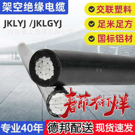 批发架空绝缘线JKLYJ/1KV10KV电力电缆国标铝芯户外架空绝缘电线