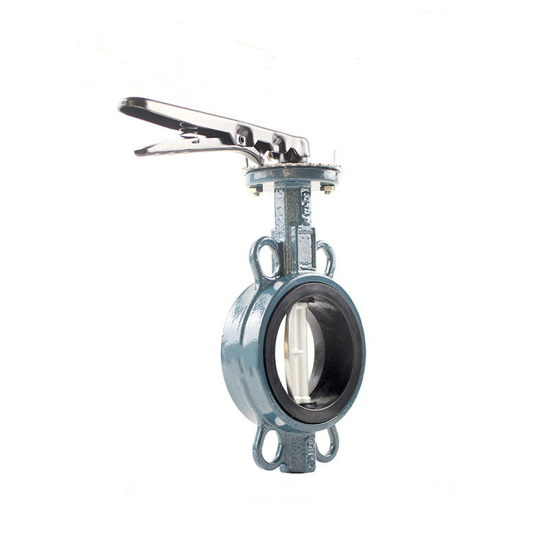 手动蝶阀D71X-16Q不锈钢304对夹式蝶阀中线蝶阀DN200 消防蝶阀