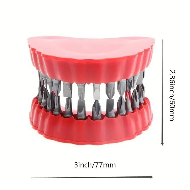 Популярный кросс-борд держатель для зубов Denture Denture Bit Holder удобная формировка зубов, отвертка, декоративный бит