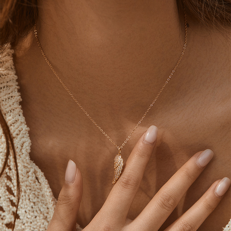 Copper Material Heart Shape Pattern Women'S Gender Elegant Heart Shape Copper Plating Inlay Zircon Pendant Necklace