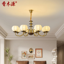 法式中古风客厅吊灯简约现代大气欧式大厅简欧创意餐厅卧室灯3608