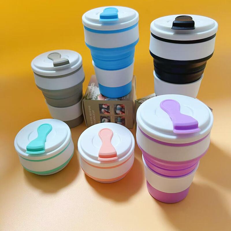 Cross-Border Portable Silicone Folding Water Cup Wholesale Silicone Water Cup Outdoor Travel Sports Cup Portable Cup Coffee Cup Cross-Border Portable Silicone Folding Water Cup Wholesale Silicone Water Cup Outdoor Travel Sports Cup Portable Cup Coffee Cup