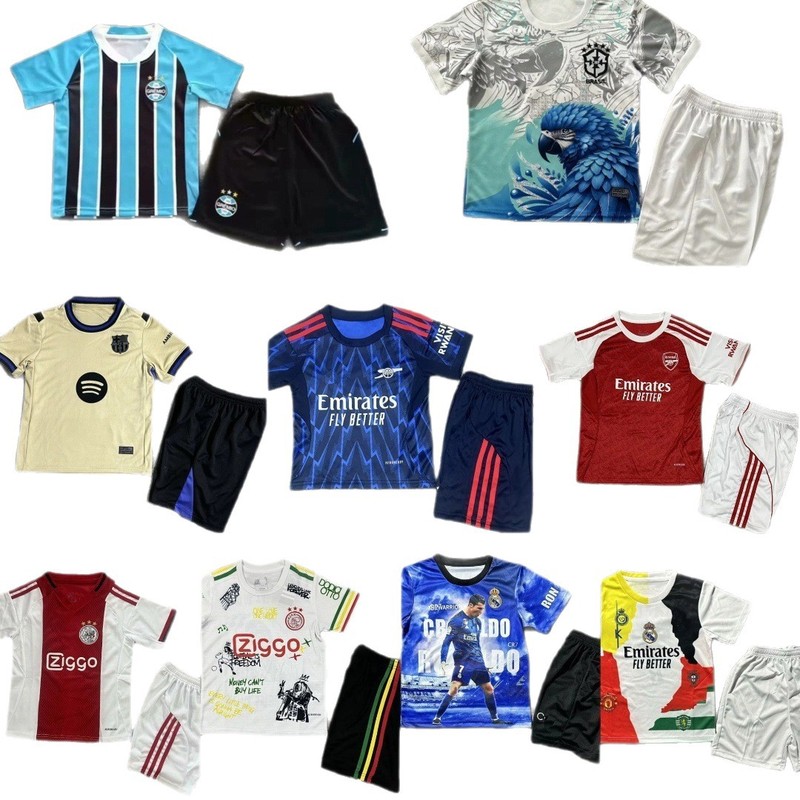 2526足球服足球队服童装套装足球服娃衣短袖运动AC阿森纳诺拉布布|undefined