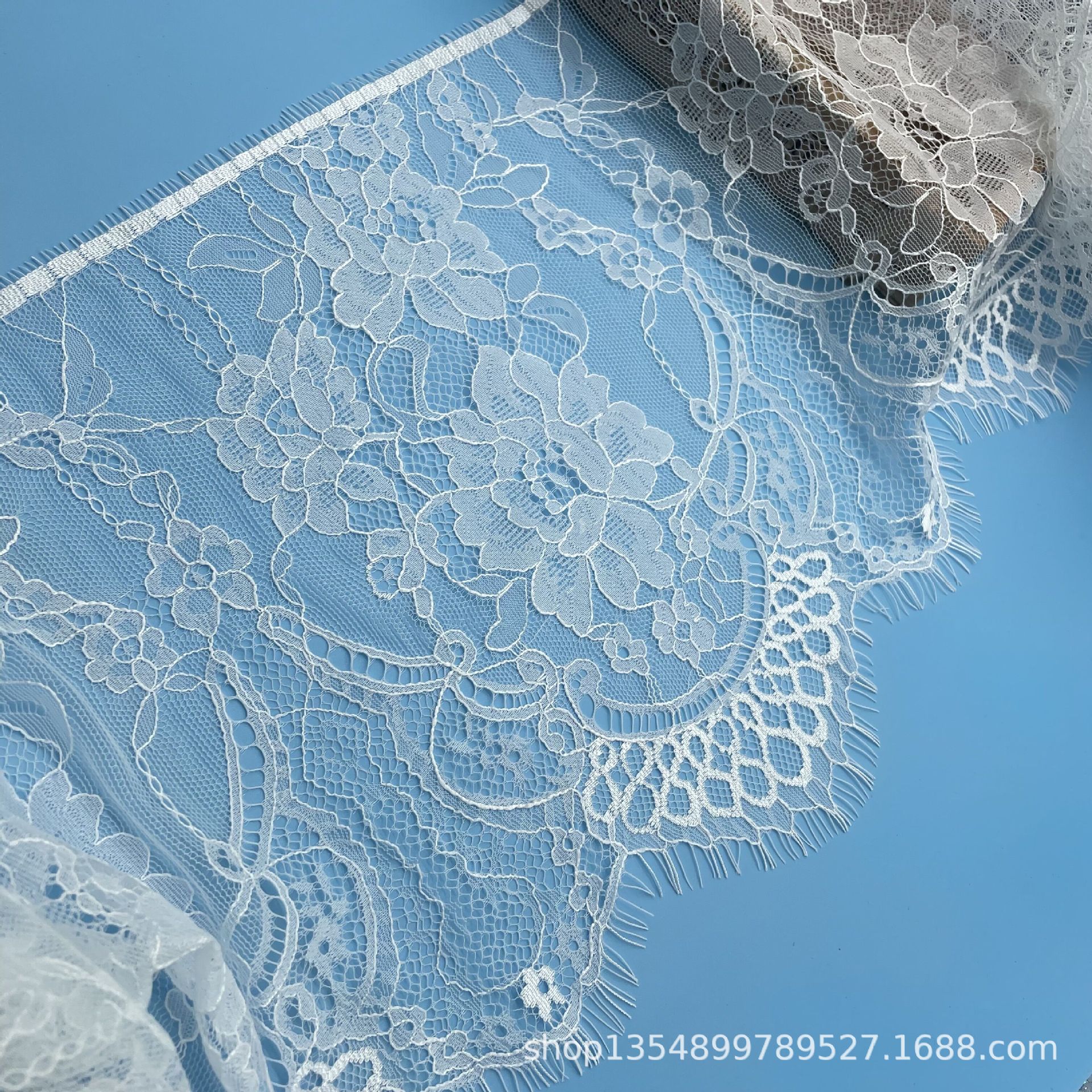 蕾丝睫毛花边 厂家现货批发27cm无弹睫毛 婚纱 礼服 服装 DIY