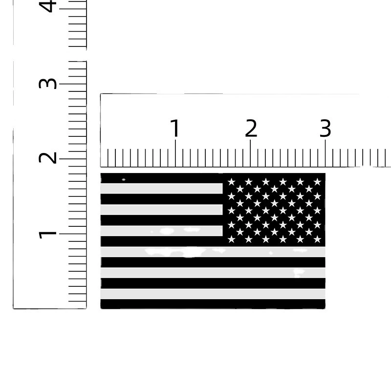 Велосипедное оборудование Спокойный американский флаг Автомобильная наклейка Серебряный пояс Призрак Черный Печатный светоотражающий стикер Пара