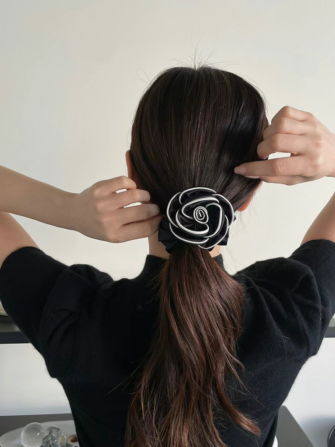 1 Piece Quantity Holiday, Daily Occasion Women's IG Style Korean Style Flower Cloth Satin Hair Tie