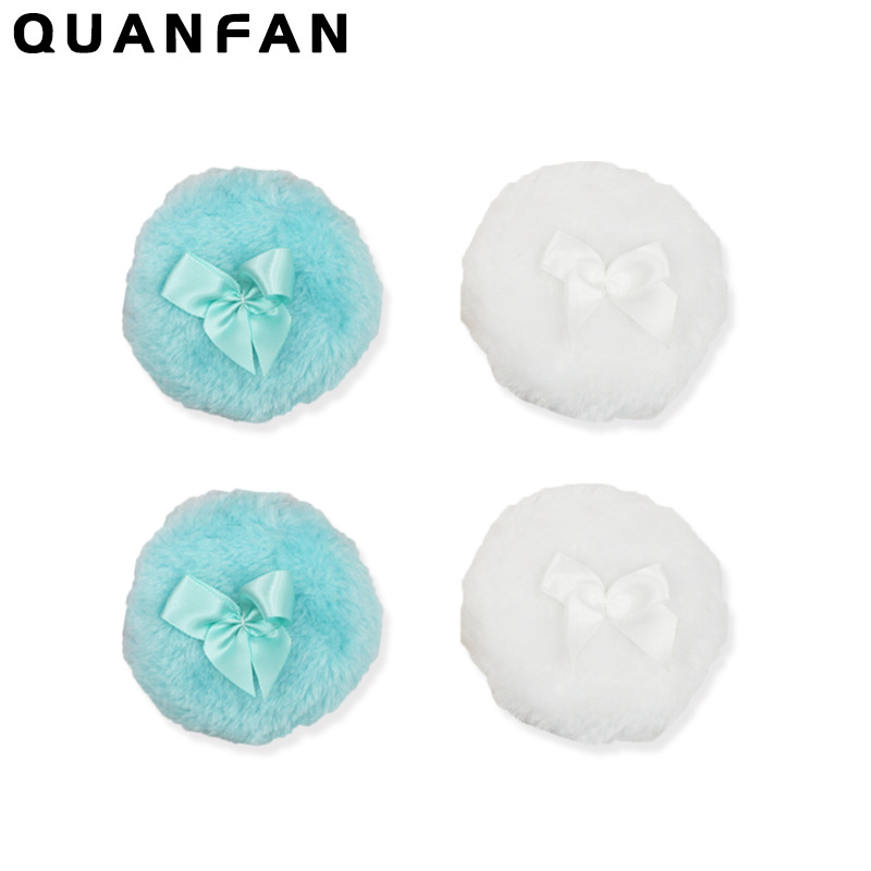 Soporte de terciopelo polvo de cuerpo puff polvo soplo largo esponjoso esponja esponjoso polvo suelto polvo denso pastel de maquillaje de reemplazo