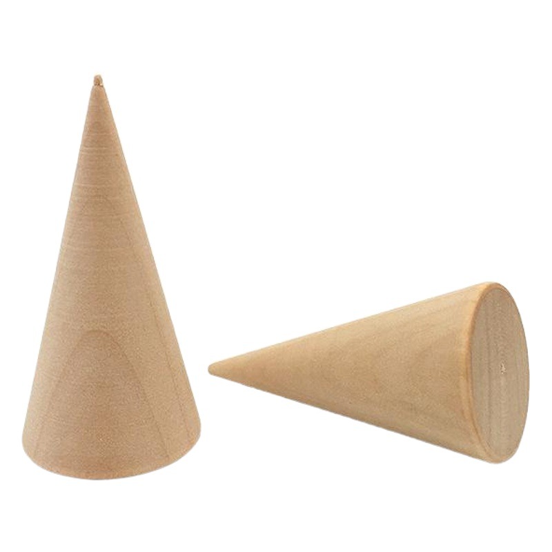 Spot Solid Wood Cone Ring Display Rack Counter Jewelry Storage Shelf Jewelry Display Props Ornaments