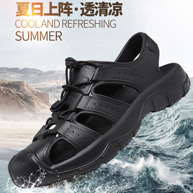 Spring and Summer Cross-Border Large Size Men's Shoes Outdoor Sports Toe-Toe Sandals Casual Anti-Kick Beach Shoes