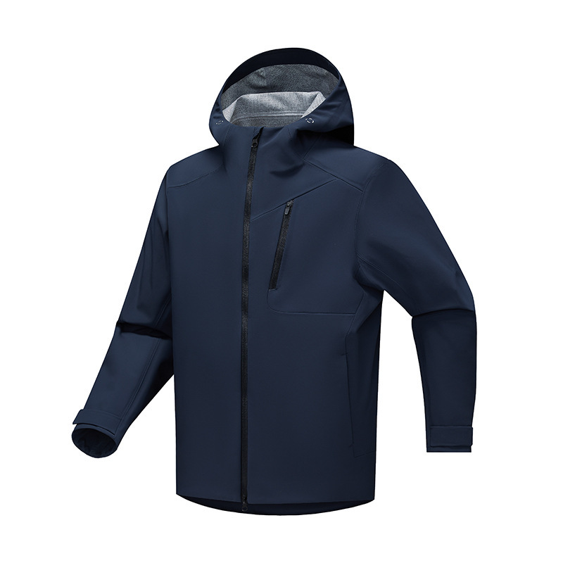 Factory Direct Sales New Velvet Soft Shell Jacket Men's High Quality Seamless Heat Sealing Waterproof Hooded Jacket Mountaineering Jacket Factory Direct Sales New Velvet Soft Shell Jacket Men's High Quality Seamless Heat Sealing Waterproof Hooded Jacket Mountaineering Jacket