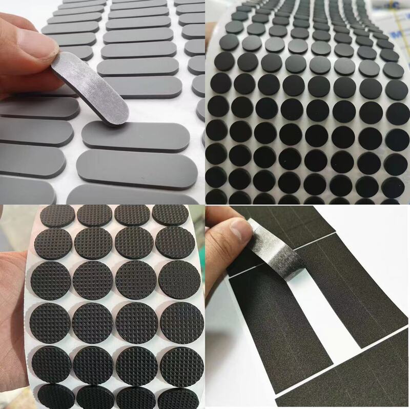 Self-Adhesive EVA Foam Foot Mat Anti-Slip Shock Absorbing Belt Adhesive EVA Gasket Fireproof EVA Silicone Foot Mat Silicone Gasket