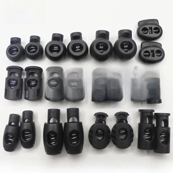 Spot Direct Sales Plastic High-Quality Rope Buckle Nylon Material Press Spring Buckle Environmentally Friendly Plastic Cat Eye Can Be Ordered in Color