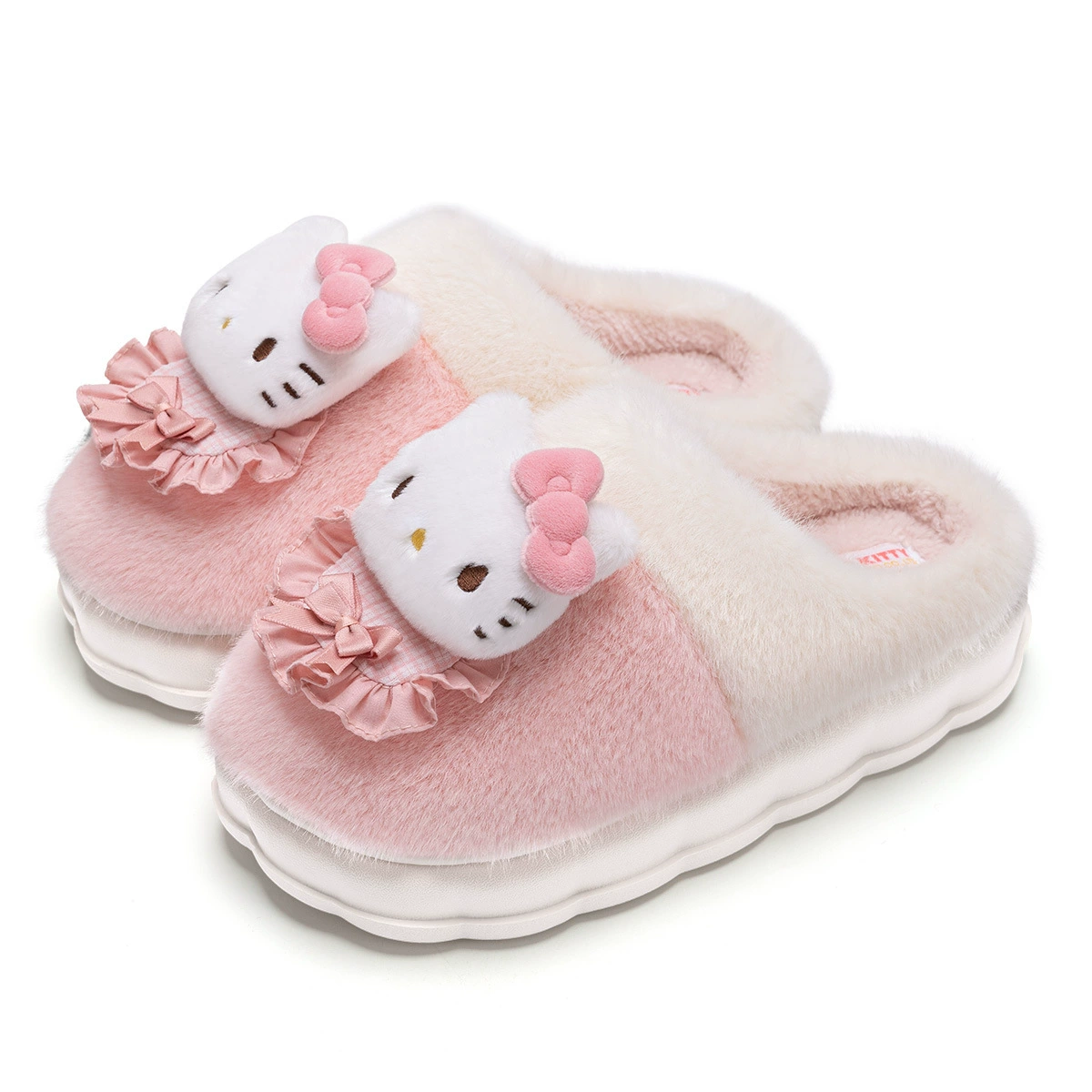 Hello Kitty, милые тапочки, демисезонная обувь на платформе для беременных