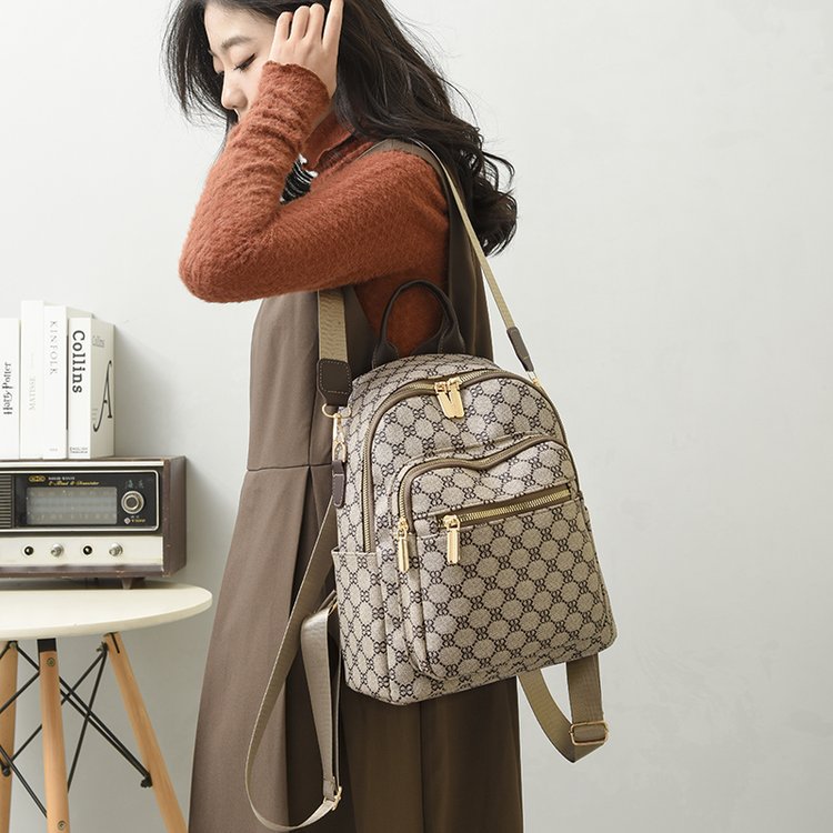 Nueva moda contraste color pu commuter Internet celebridad mismo estilo hombro mochila deportes al aire libre viaje de negocios bolso Las Mujeres por mayor entrega