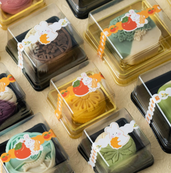 月饼包装盒吸塑盒单个粒方形塑料托50g80克100流心冰皮中秋节2025