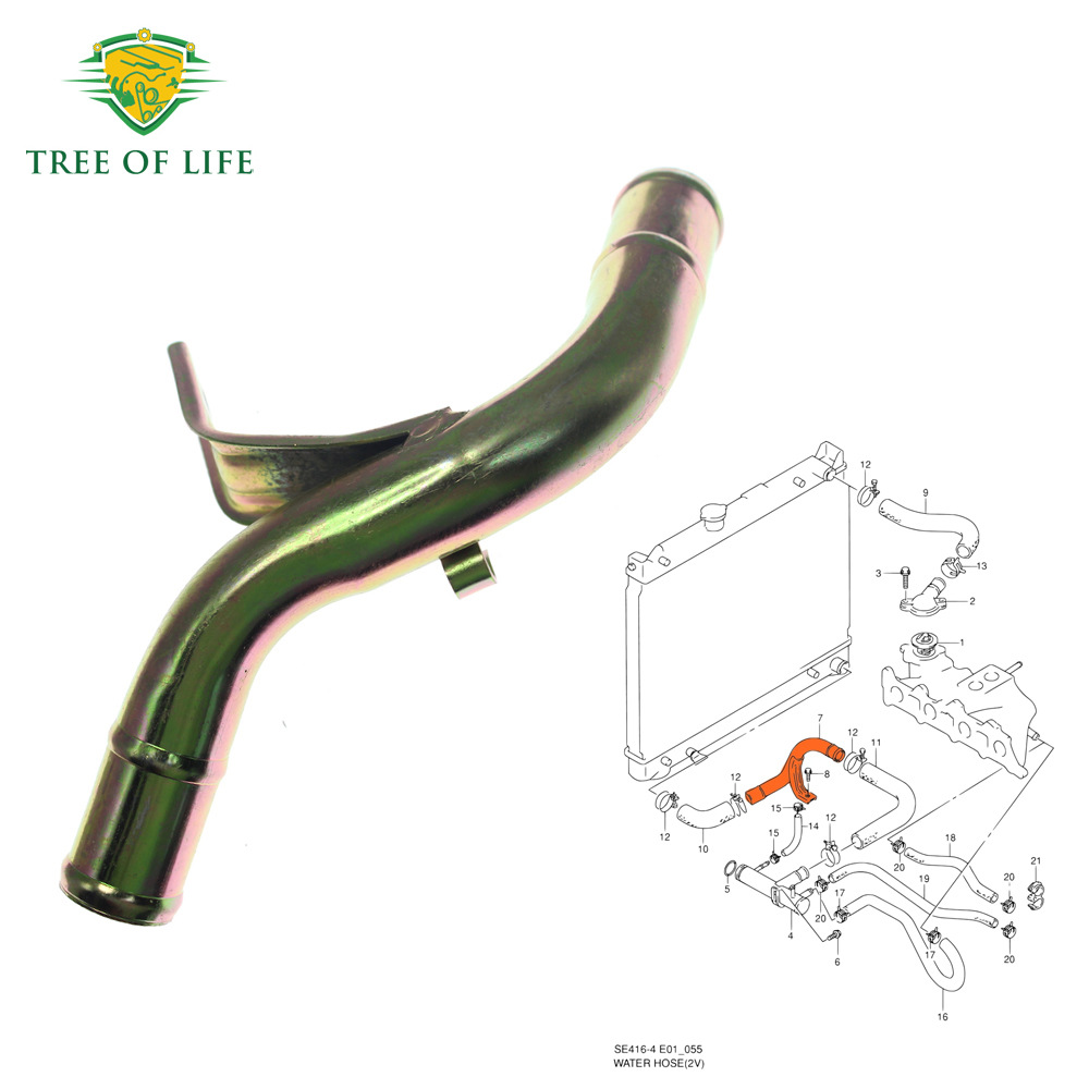 17860-60A10, 1786060A10, suitable for Suzuki and Chevrolet, new water pump pipe, coolant bypass pipe