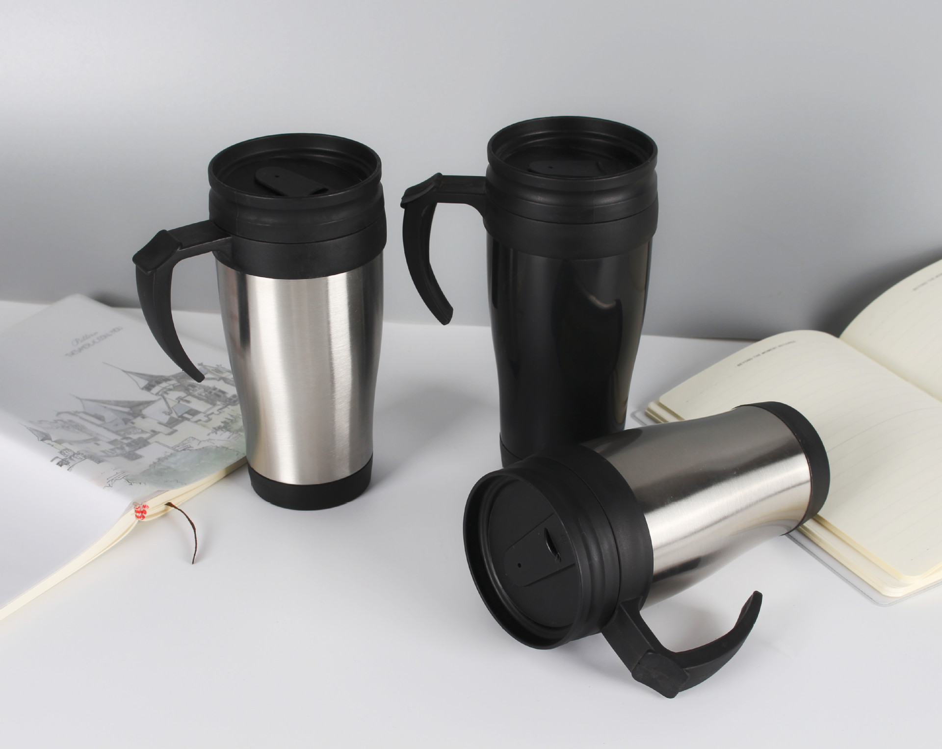 Double-wall Insulated Travel Mug For Drinks With Custom Print_voghion.com