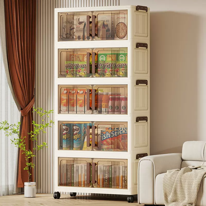 跨境折叠收纳柜防尘储物箱多层置物柜免安装儿童衣物折叠箱收纳柜