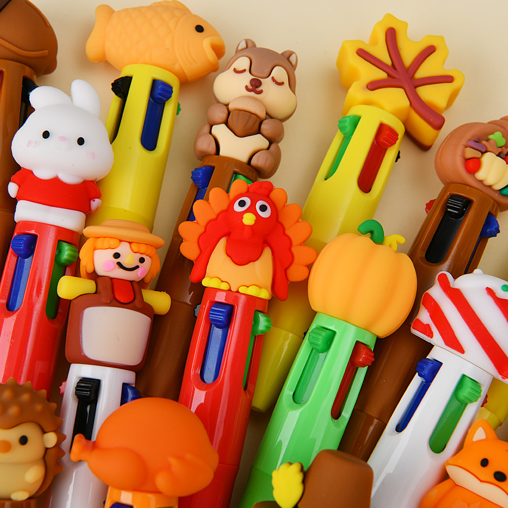 Acción de Gracias en caliente transfronteriza serie calabaza hoja de arce estilo bolígrafo de bola estilo turquía mini bolígrafo de bolsillo