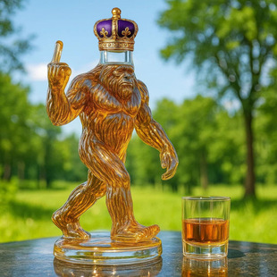 Cross-Border New Funny Bigfoot Whiskey Bottle Interesting Bigfoot Whiskey Bottle